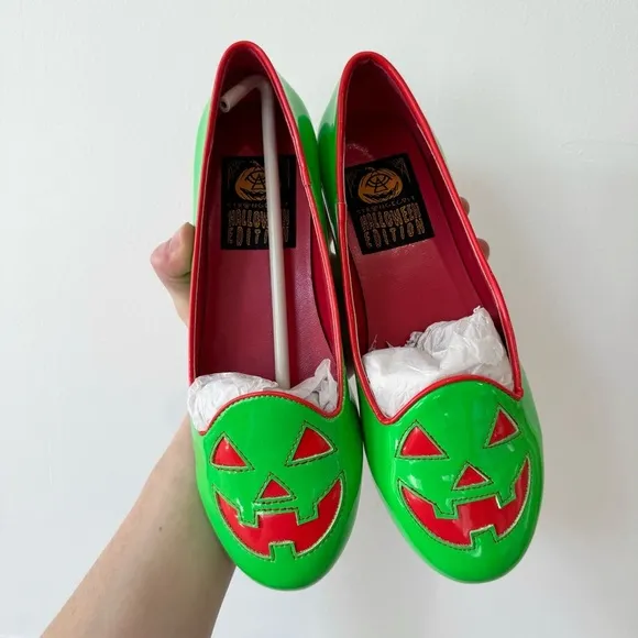 NEW STRANGECVLT LYDIA JACK O LANTERN FLATS POISON APPLE Sz 7