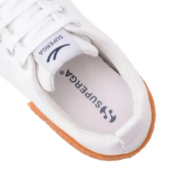 NEW SUPERGA Striped Big Bumper Sneakers White Gum unisex 128mn