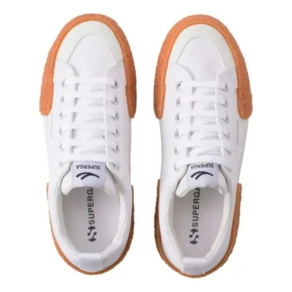 NEW SUPERGA Striped Big Bumper Sneakers White Gum unisex 128mn