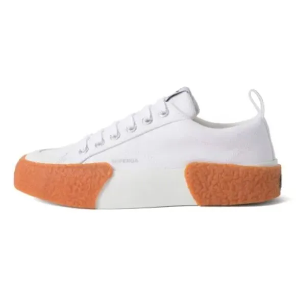 NEW SUPERGA Striped Big Bumper Sneakers White Gum unisex 128mn