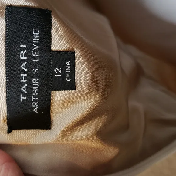 NEW Tahari Arthur S. Levine McNally Dress Gilded Coast Fit &amp; Flare Designer Chic