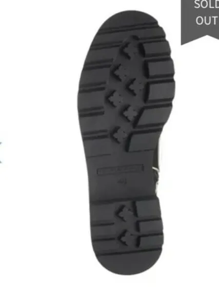 New Tommy Hilfiger Stark Combat Boot leather black women size 9.5 M Rts:139