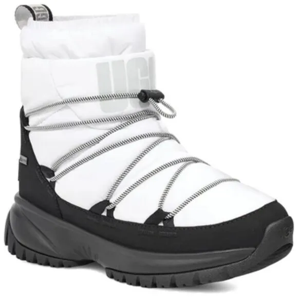 NEW UGG Yose Puffer Mid Waterproof Boots white for women 764mn