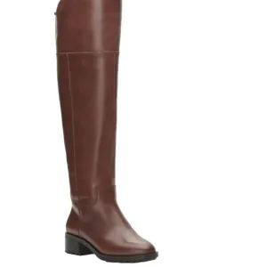 NEW Vince Camuto Jorshie Boots Womens 8 Over The Knee Wide Calf Brown