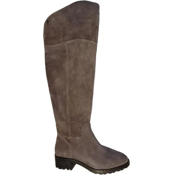 NEW Vince Camuto Jorshie Boots Womens 8.5 Over The Knee Wide Calf Suede Chic