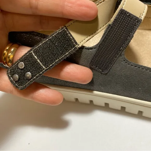 New Vionic Mary Jane Uptown LeatherBallet Flats Polluted Silver Shimmer Sz 10