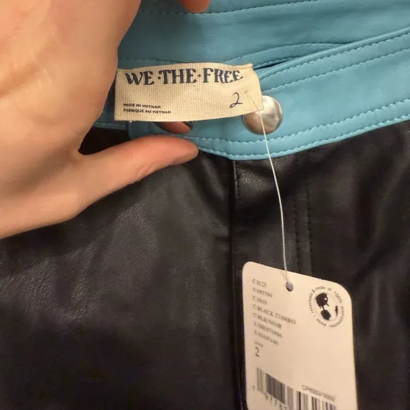 New! We The Free Photo Finish Vegan Moto Shorts