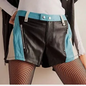 New! We The Free Photo Finish Vegan Moto Shorts