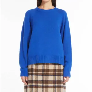 NEW WEEKEND MAX MARA gabbia sweater in cornflower