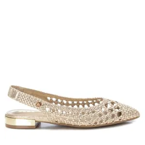NEW XTI women's ballerinas flat shoes in gold