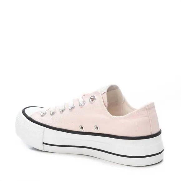 NEW XTI women's canvas sneakers in light/pastel pink