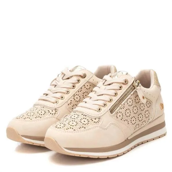 NEW XTI women's casual sneakers in beige