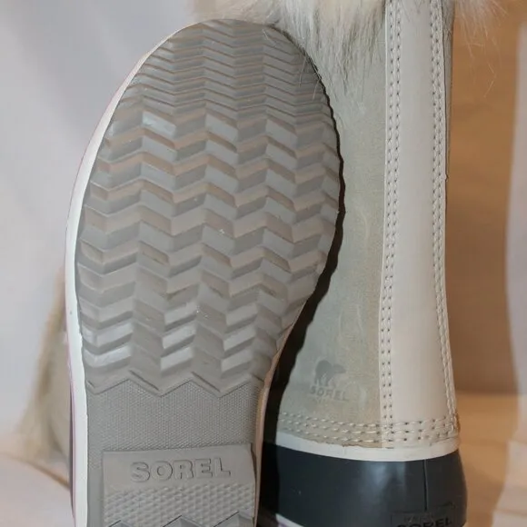 NEW YOUTH 6‎ WOMEN'S 7.5-8 SOREL JOAN OF ARTIC TALL WINTER LEATHER BOOTS TAN