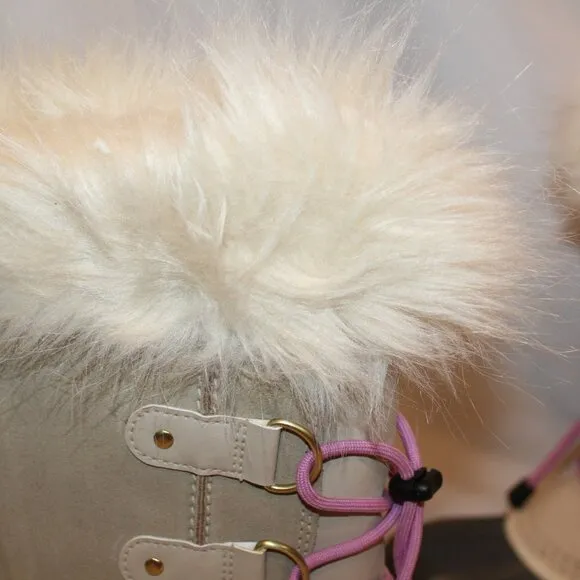 NEW YOUTH 6‎ WOMEN'S 7.5-8 SOREL JOAN OF ARTIC TALL WINTER LEATHER BOOTS TAN
