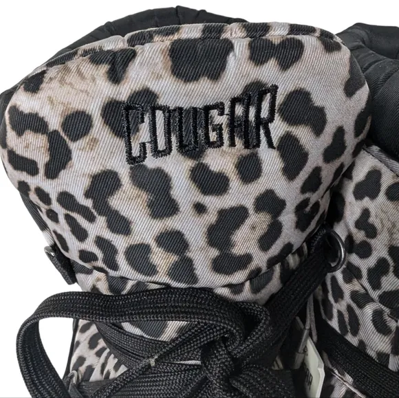NEW....Cougar Wink Nylon Waterproof Leopard Boots ..Size 7