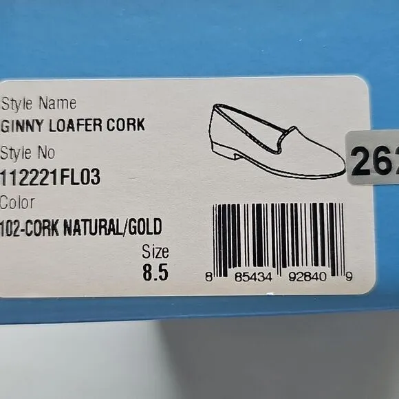 New Jack Rogers Stylish Cork Loafers, Size 8.5