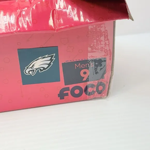 NFL Philadelphia Eagles Logo Canvas Low Top Sneaker Foco / Men's 9, Super Bowl