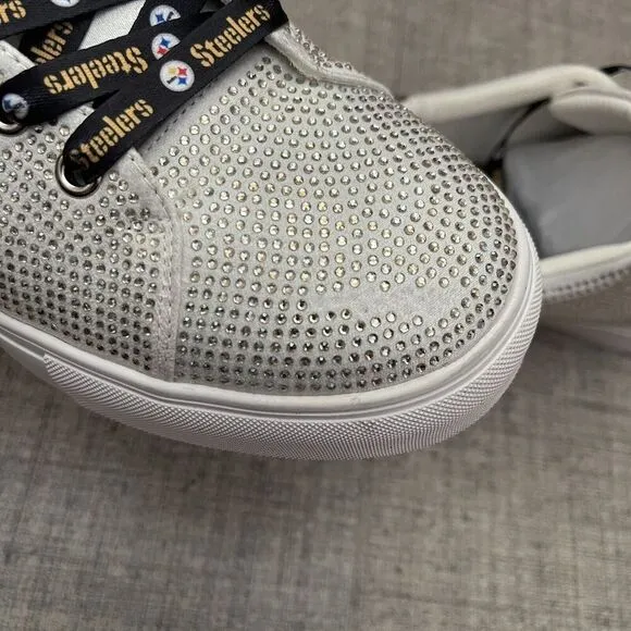 NFL Team Pittsburgh Steelers Crystals Shoe Sneakers Size 11 Officially Licensed