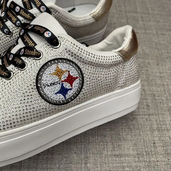 NFL Team Pittsburgh Steelers Crystals Shoe Sneakers Size 11 Officially Licensed