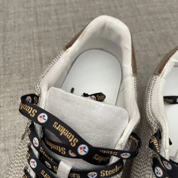 NFL Team Pittsburgh Steelers Crystals Shoe Sneakers Size 11 Officially Licensed