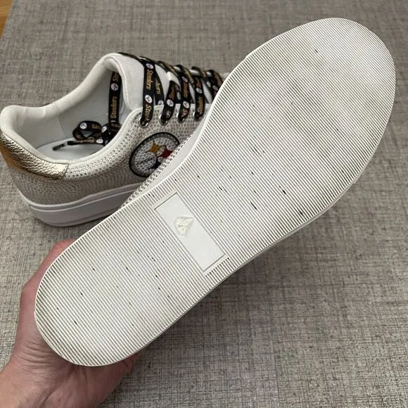 NFL Team Pittsburgh Steelers Crystals Shoe Sneakers Size 11 Officially Licensed