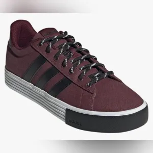 🩵NIB Adidas Burgundy &amp; Black Daily 4.0 Skateboarding Sneakers Mens Size 11