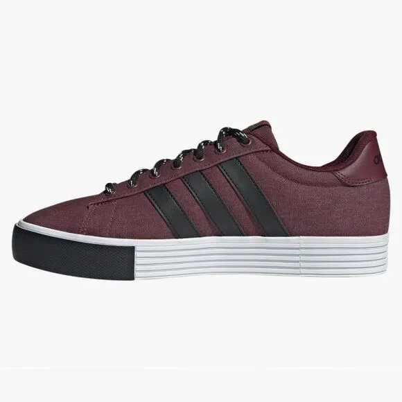 🩵NIB Adidas Burgundy &amp; Black Daily 4.0 Skateboarding Sneakers Mens Size 11