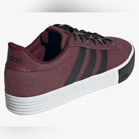 🩵NIB Adidas Burgundy &amp; Black Daily 4.0 Skateboarding Sneakers Mens Size 11
