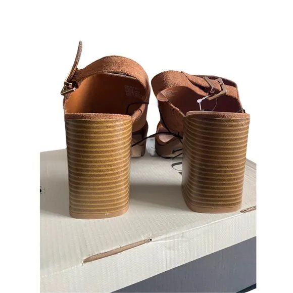 NIB A.N.A Womens Suede Daly Heeled Sandals  Size 9.5  ***Item: S45