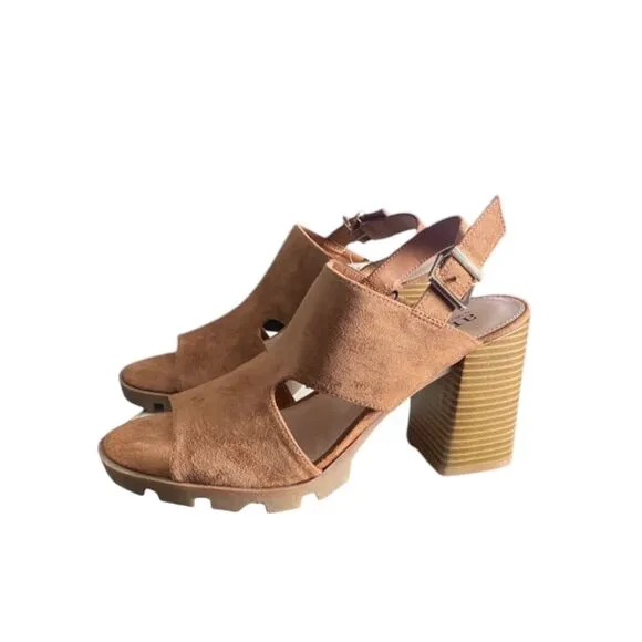 NIB A.N.A Womens Suede Daly Heeled Sandals  Size 9.5  ***Item: S45