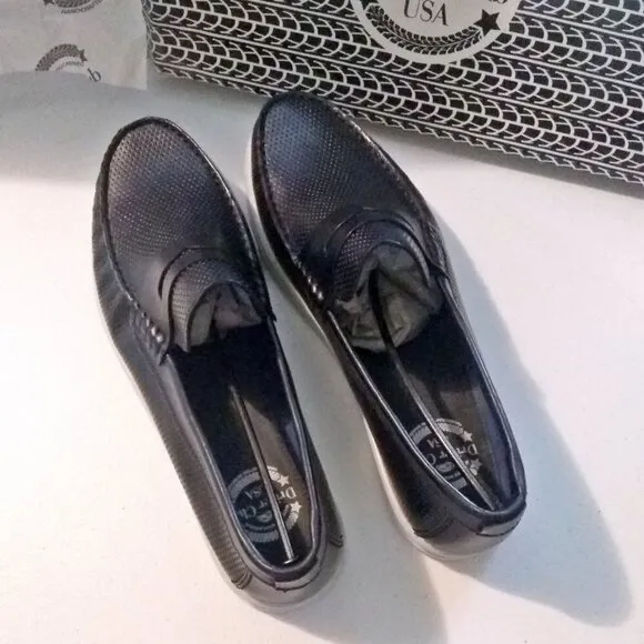 NIB Black Napa Perforated Drivers Loafers 11 - MSRP $119