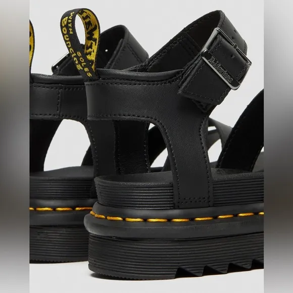 NIB Dr. Martens Blaire Hydro Leather Strap Sandals