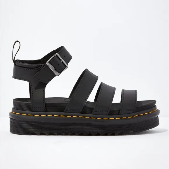 NIB Dr. Martens Blaire Hydro Leather Strap Sandals