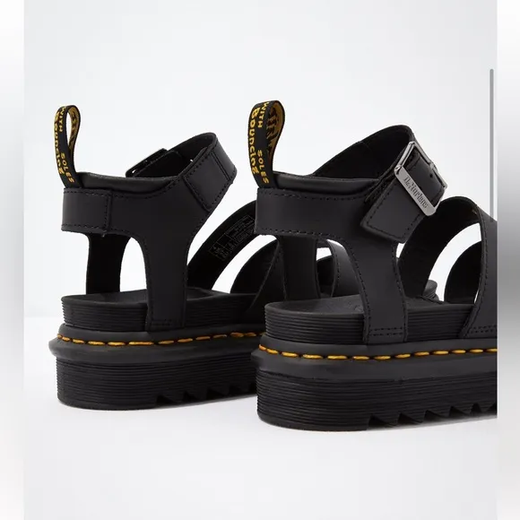 NIB Dr. Martens Blaire Hydro Leather Strap Sandals