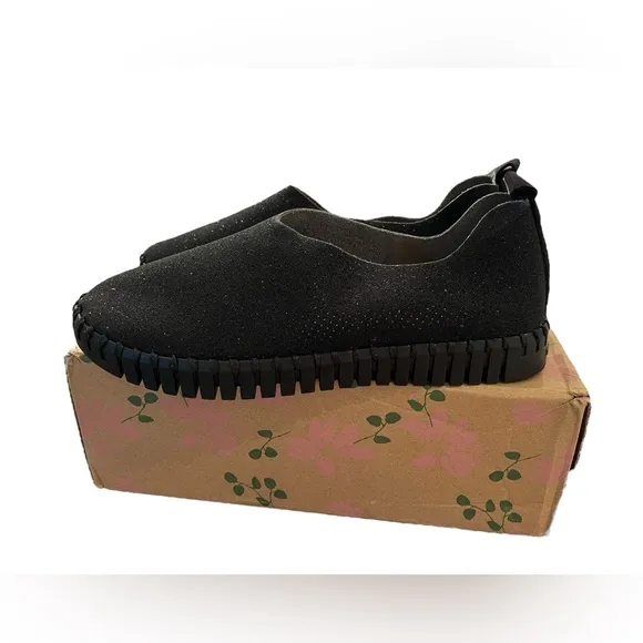 NIB Ilse Jacobsen Women’s Tulip Shoes in Black Sparkle in size EU 38
