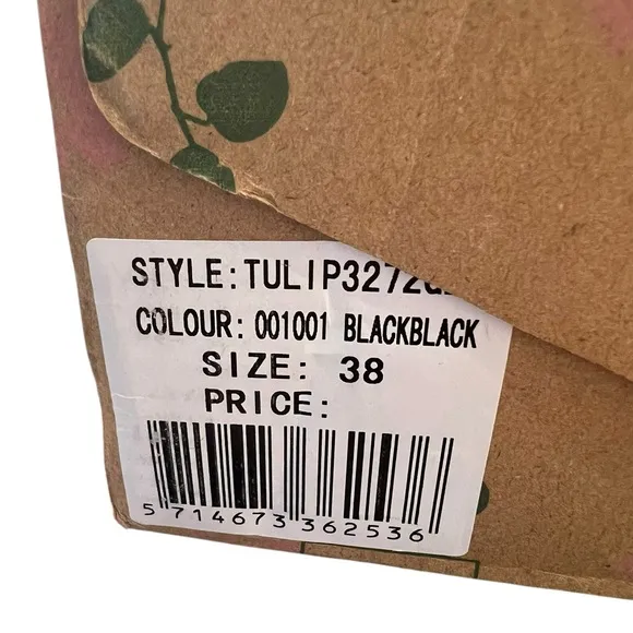 NIB Ilse Jacobsen Women’s Tulip Shoes in Black Sparkle in size EU 38