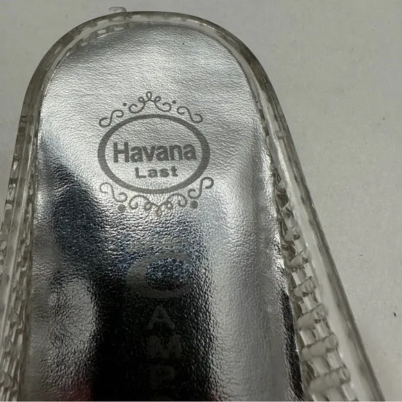 NIB Jeffrey Campbell Havana Fling Clear Jelly Sandals Slip-On Slides Size 8