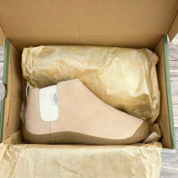 NIB Keen Mosey Chelsea Leather Ankle Boots RUNS LARGE Safari Birch