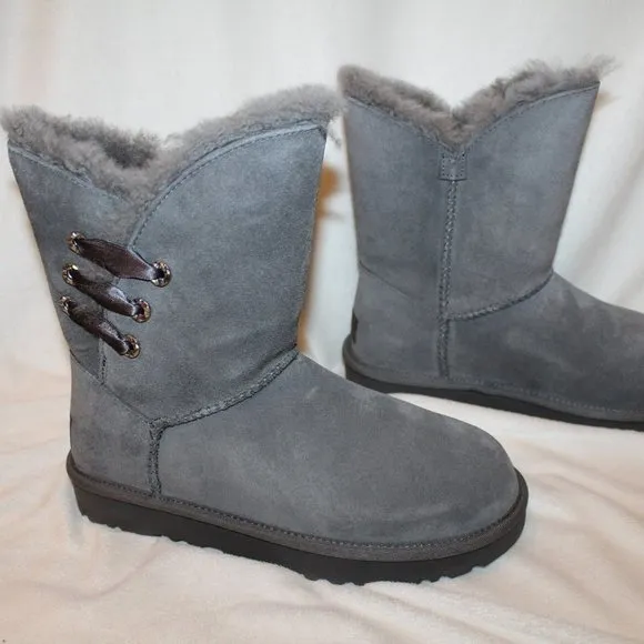 NIB UGG WOMEN'S CLASSIC‎ SHORT CONSTANTINE SUEDE SHEARLING BOOTS