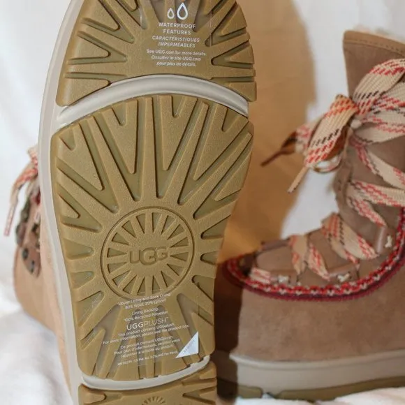 NIB UGG‎ WOMEN'S HIKER HI CLASSIC SUEDE WINTER HIKING SNOW BOOTS CHESTNUT
