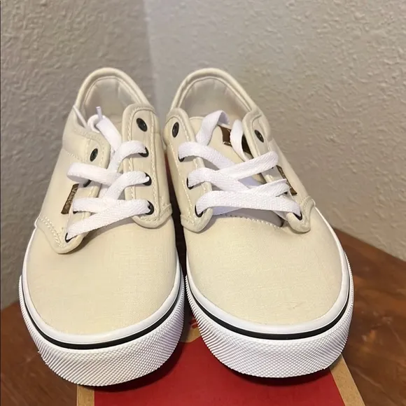 NIB Vans Atwood Woven Turtledove Sneakers Boy's Size 2