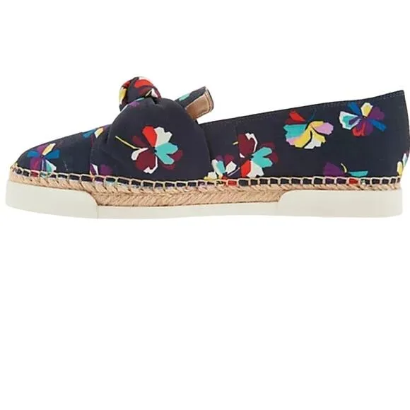NIB Vince Camuto Tratida Canvas Slip On Espadrilles Women's Size 9 M Navy Floral