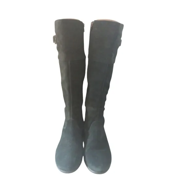 Nike Air Cole Haan Waterproof Black Suede Boots Women's Knee High Boots size 7.5