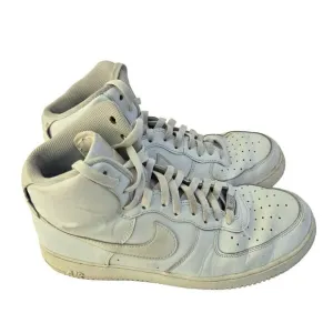 Nike Air Force 1 High-Top Sneakers CW2290-111 2020 White Leather Size 12.5