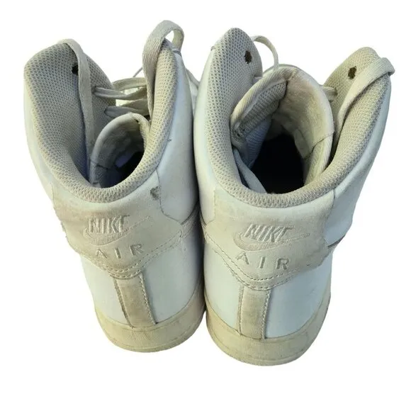 Nike Air Force 1 High-Top Sneakers CW2290-111 2020 White Leather Size 12.5