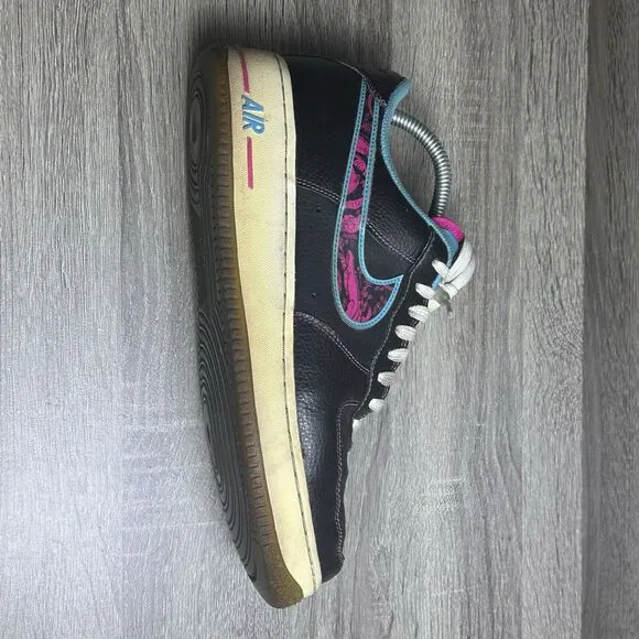 Nike Air Force 1 Men’s Size 9.5 Low Black‎ Miami Nights DD9183-001 Streetwear
