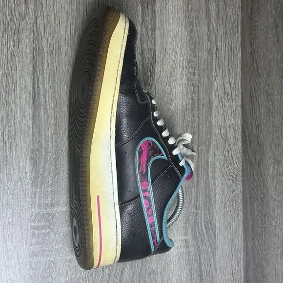 Nike Air Force 1 Men’s Size 9.5 Low Black‎ Miami Nights DD9183-001 Streetwear