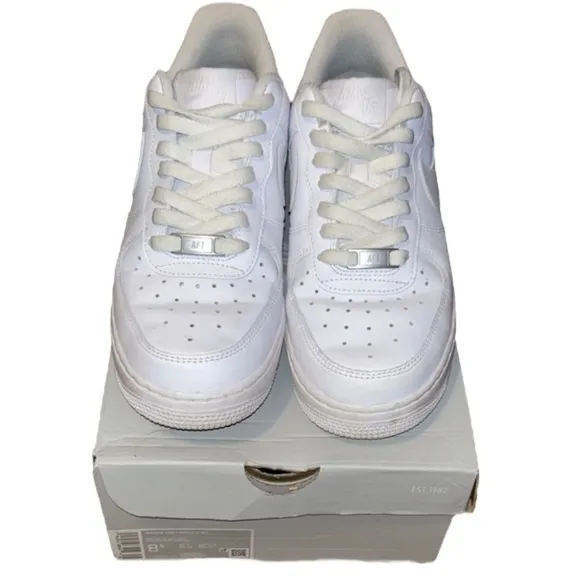 Nike Air Force 1 White Sneakers 9.5