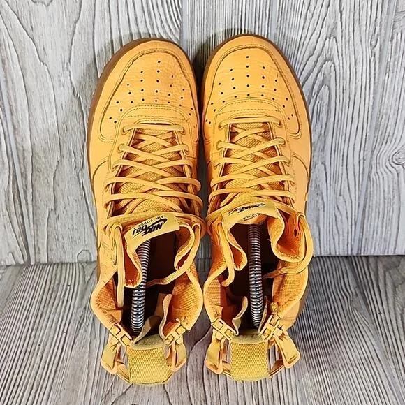 Nike Air Force One OBJ Mid Odell Beckham Jr Sneakers Laser Orange Kids 5.5Y