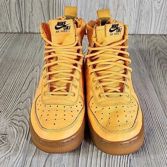 Nike Air Force One OBJ Mid Odell Beckham Jr Sneakers Laser Orange Kids 5.5Y